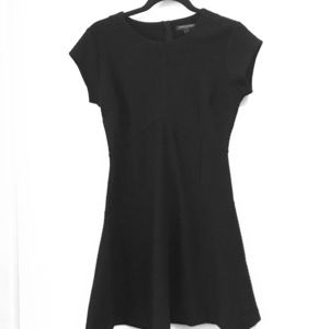 Banana republic, black A line short sleeved dress
